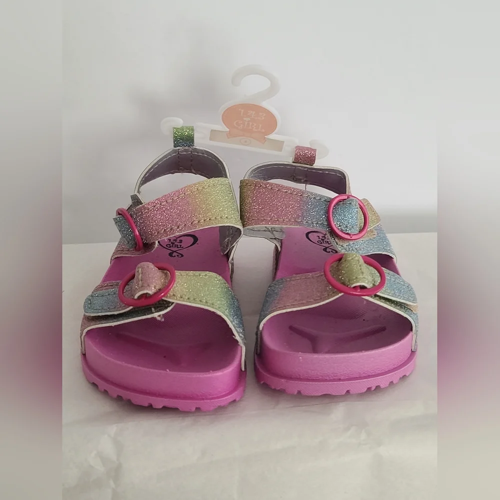 Baby Girl 143 Girls Rainbow Multicolor Sandals Size 4